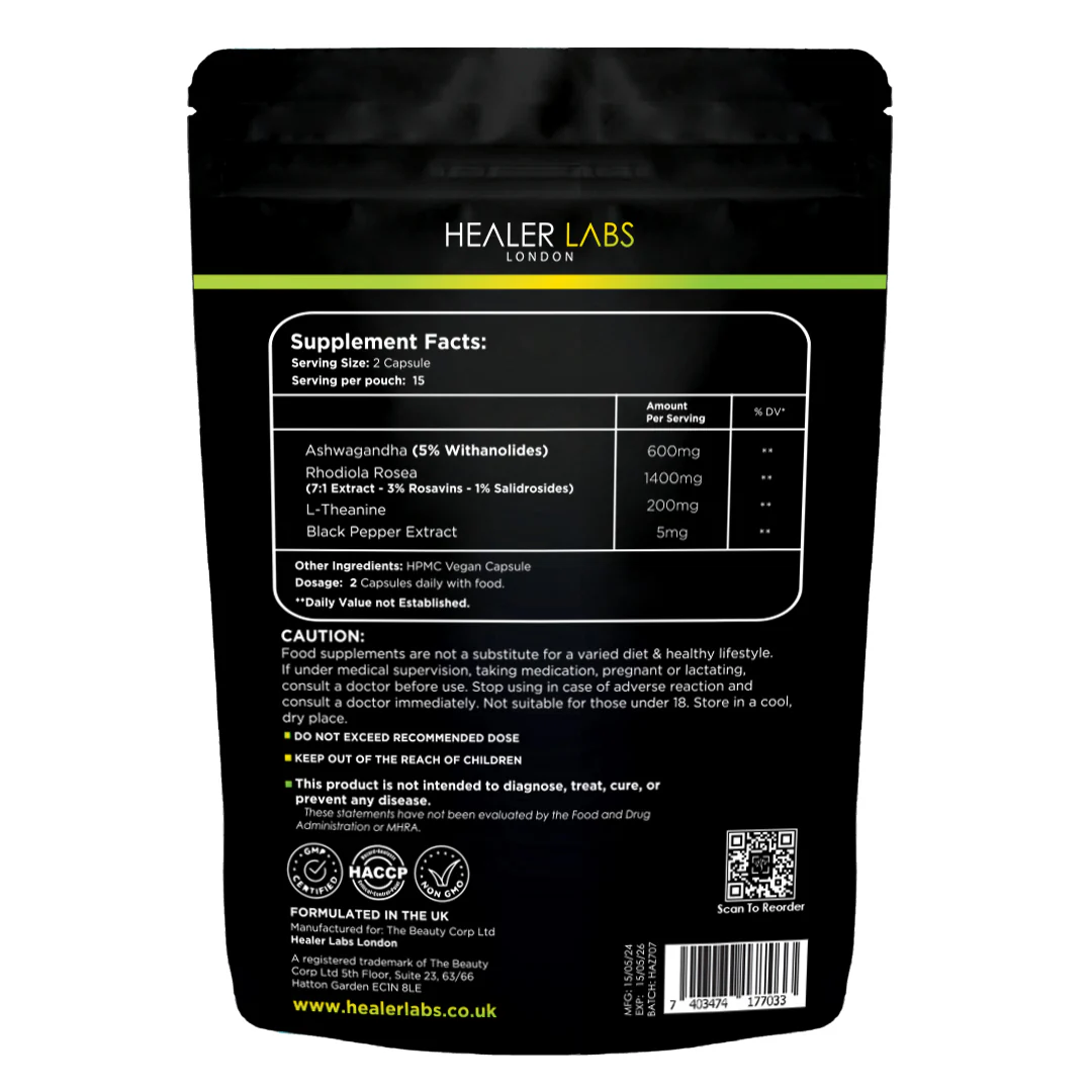 Ashwagandha Rhodiola Rosea L Theanine - Image 3