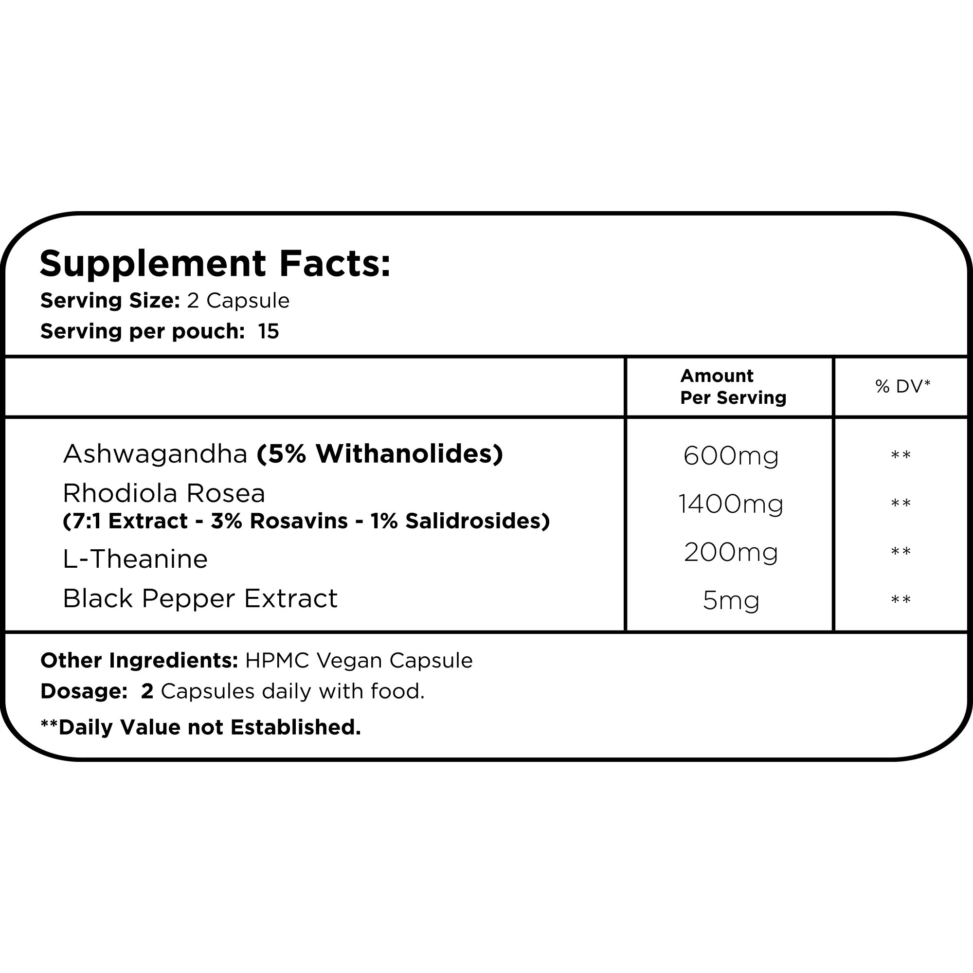 Ashwagandha Rhodiola Rosea L Theanine - Image 4