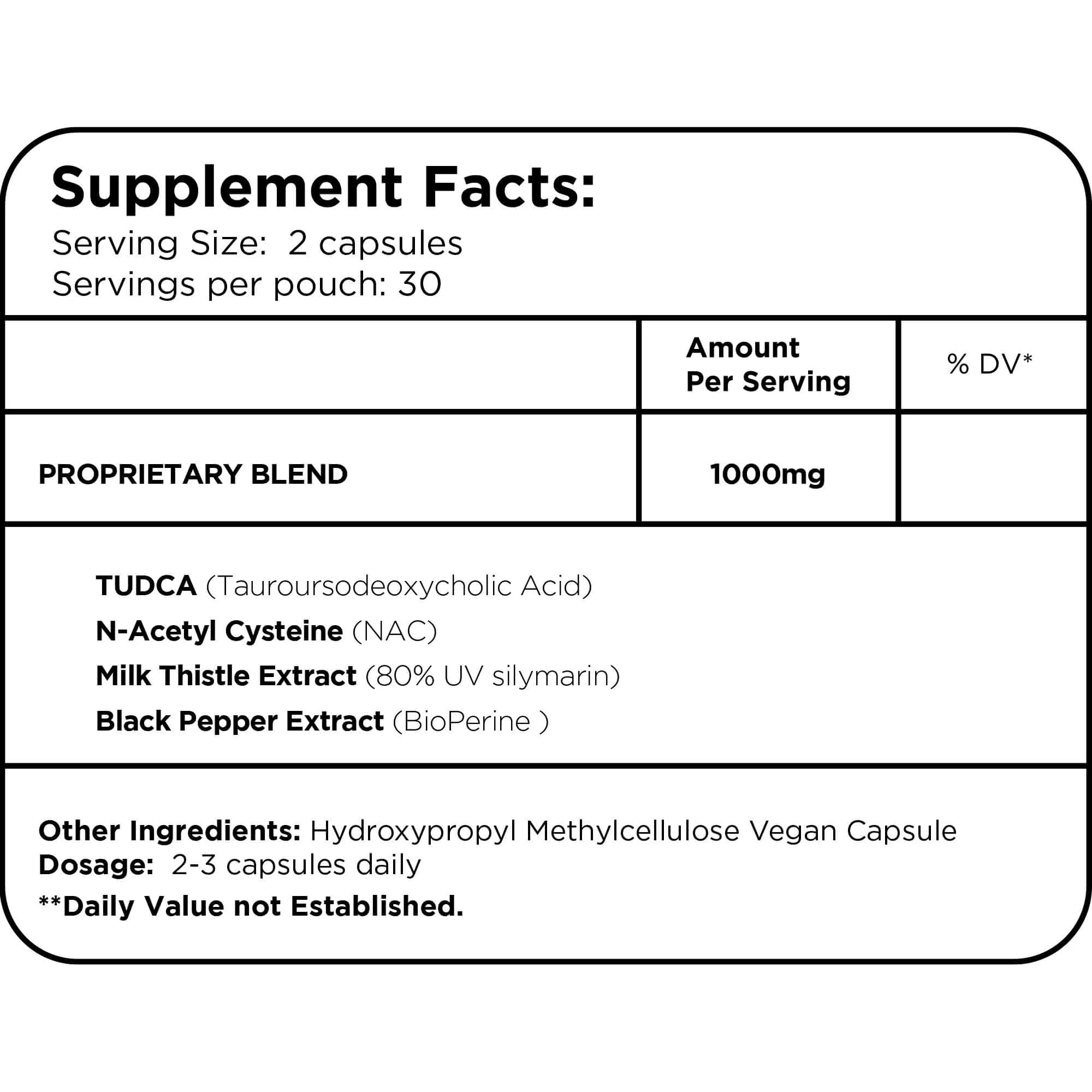 Liver Detox TUDCA + NAC With Milk Thistle - Image 3