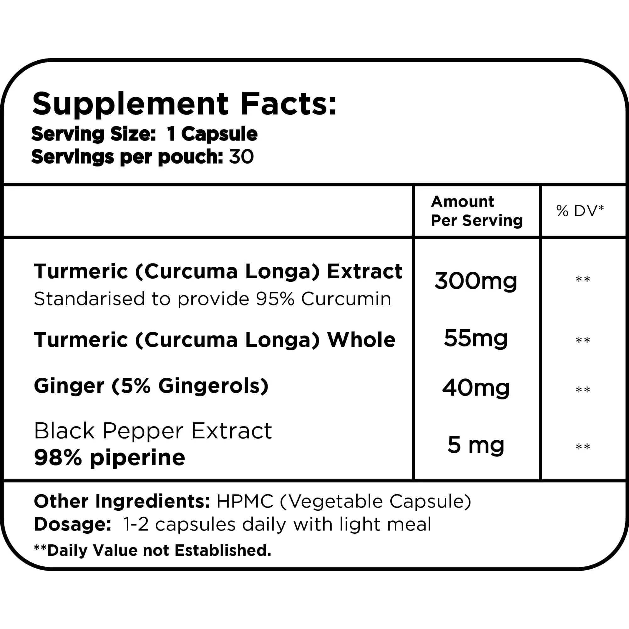 Turmeric With Ginger & Black Pepper - Image 3